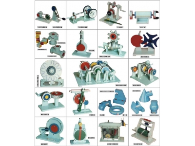 螺旋傳動軸及軸彀配合（鋁制教學模型）